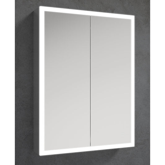 SANSA Illuminated Double Door Mirror Cabinet