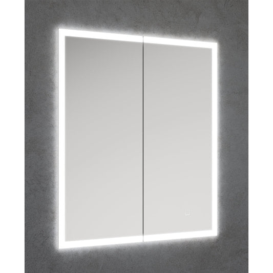 SANSA Recessed Illuminated Double Door Mirror Cabinet