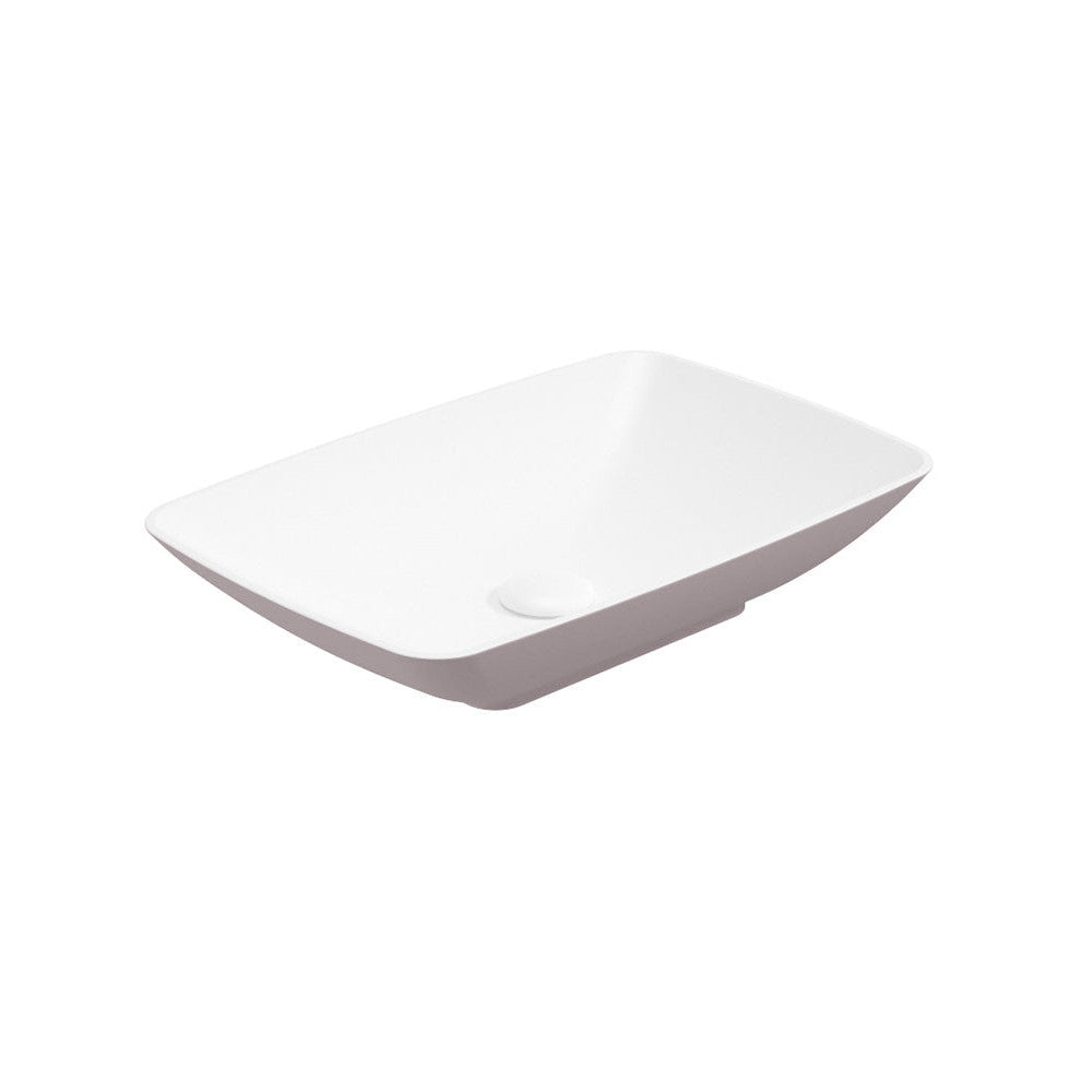 SKAL Rectangle Wash Basin White & Waste