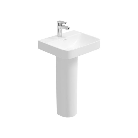 HORIZON Square 1 Tap Hole Wash Basin & Full Pedestal
