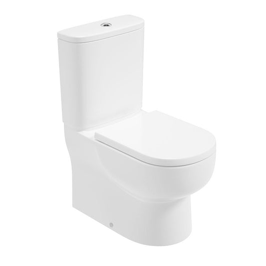 VIA Rimless Fully Shrouded Closed Coupled WC & Delta Soft Close Seat