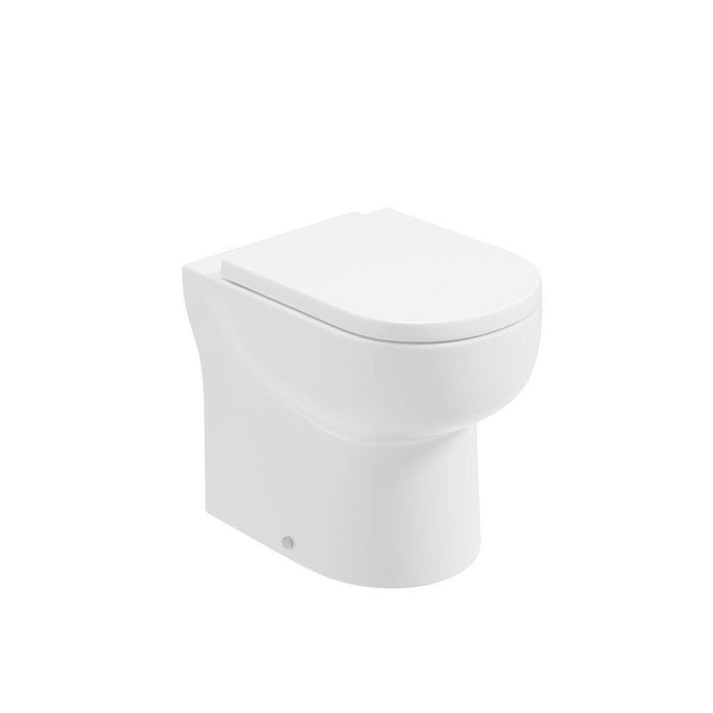 VIA Rimless Comfort Height Back To Wall WC & Delta Soft Close Seat