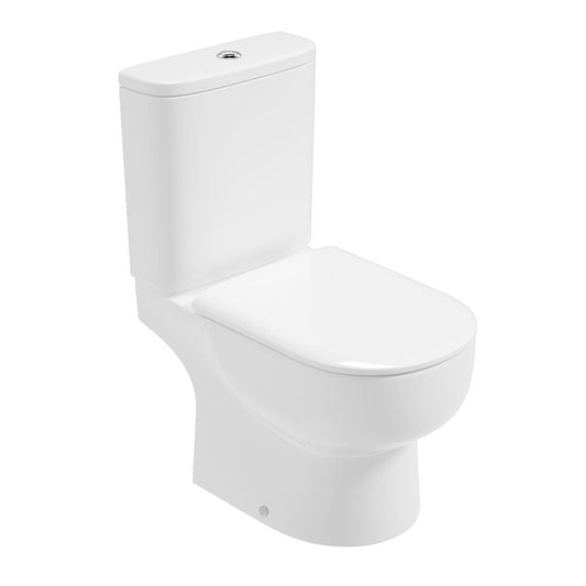 VIA Rimless Open Back Closed Coupled WC & Sequence Soft Close Seat