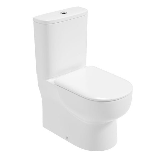 VIA Rimless Fully Shrouded Closed Coupled WC & Sequence Soft Close Seat