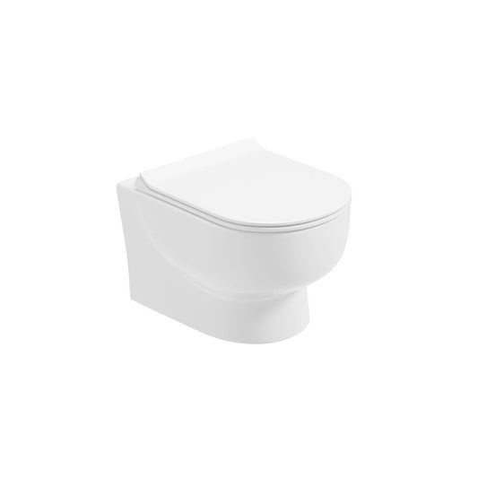 VIA Rimless Wall Hung WC & Sequence Slim Soft Close Seat