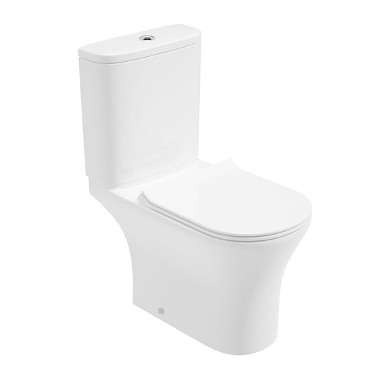 PEÑA Rimless Open Back Close Coupled WC & Delta Slim Soft Close Seat
