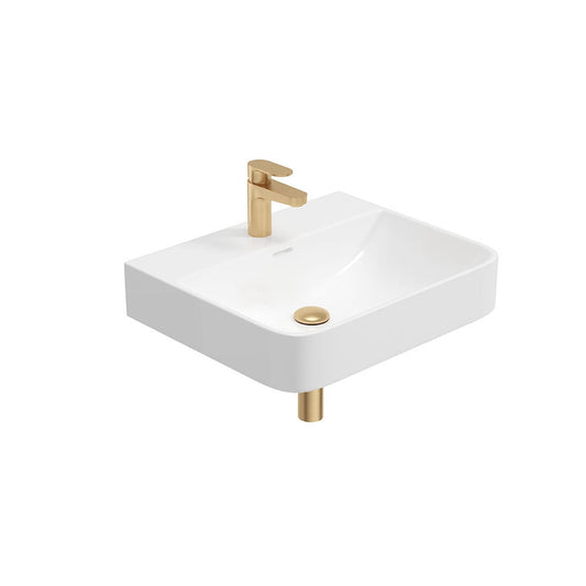 HORIZON Square 1 Tap Hole Wash Basin & Gold Bottle Trap