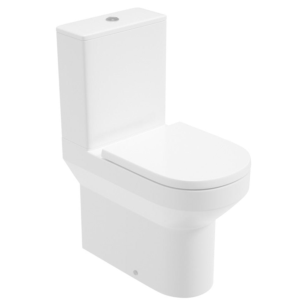 Base Rimless Comfort Height Fully Shrouded WC & Soft Close Seat Seat