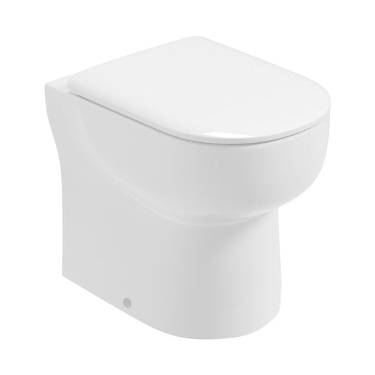 VIA Rimless Comfort Height Back To Wall WC & Sequence Soft Close Seat