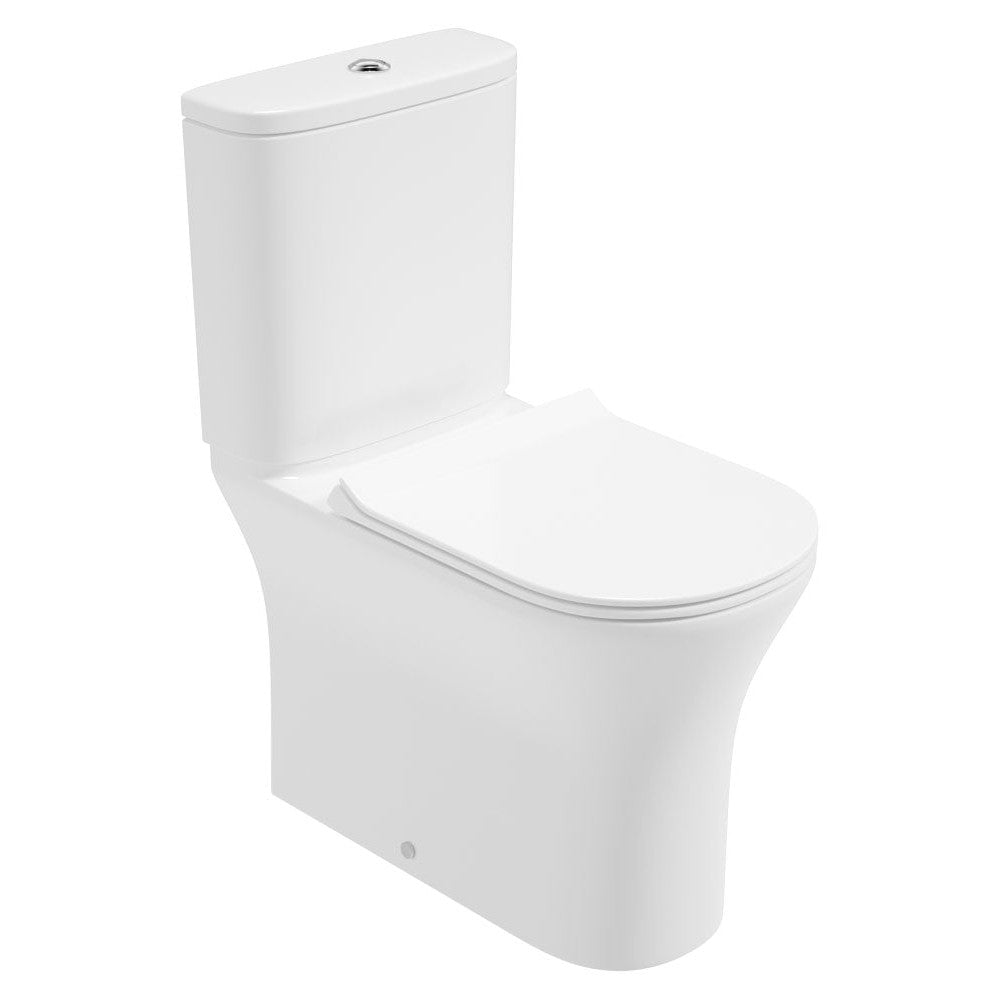 PEÑA Rimless Comfort Height Fully Shrouded Close Coupled WC & Sequence Slim Soft Close Seat