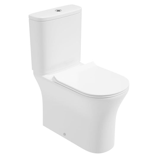 PEÑA Rimless Comfort Height Fully Shrouded Close Coupled WC & Sequence Slim Soft Close Seat