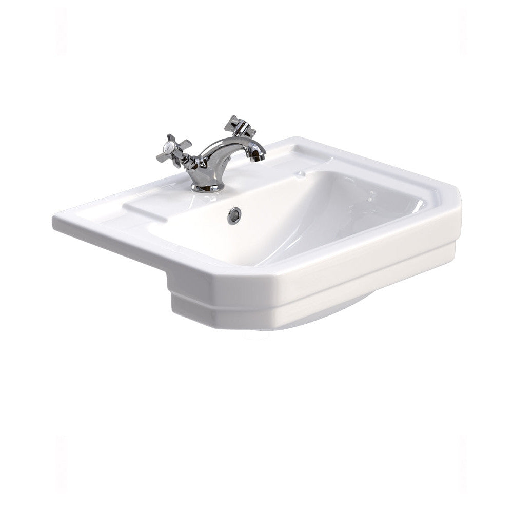 WESTBURY 1 Tap Hole Semi Recessed Wash Basin