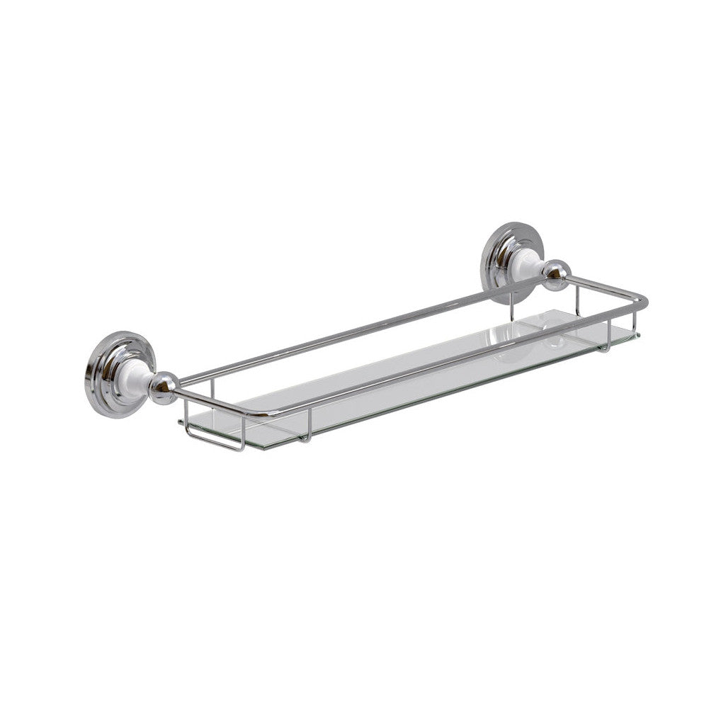 WESTBURY Traditional Glass Shelf Chrome