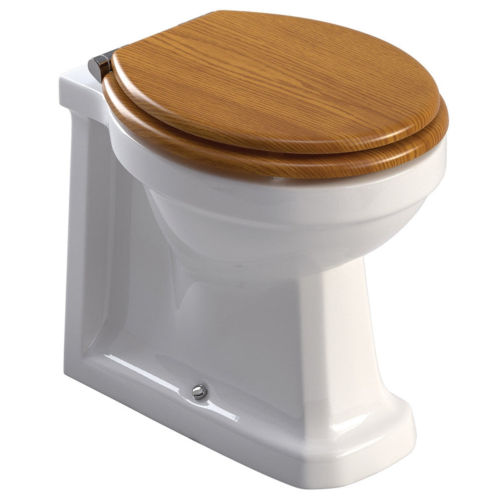 WESTBURY Back to wall WC & MDF Soft Close Seat Oak