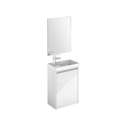 DIJON Wall Hung Single Door Cloakroom Vanity Unit