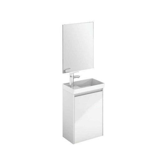 DIJON Wall Hung Single Door Cloakroom Vanity Unit