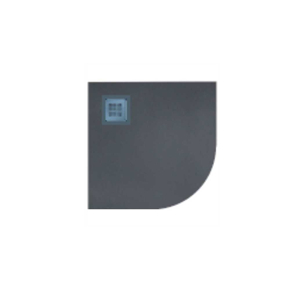 SLATE Anthracite Quadrant Shower Tray & Waste