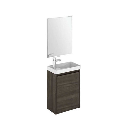 DIJON Wall Hung Single Door Cloakroom Vanity Unit