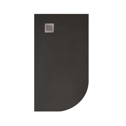 SLATE Left Hand Offset Quadrant Shower Tray & Waste
