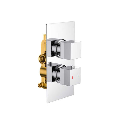 Square  Twin Single Outlet
