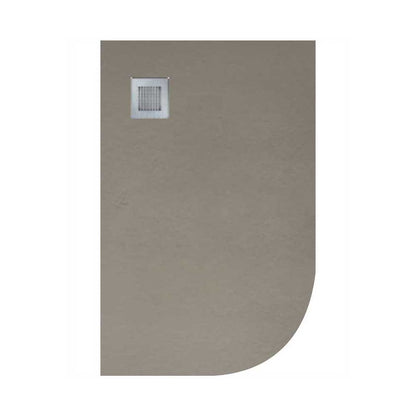SLATE Left Hand Offset Quadrant Shower Tray & Waste