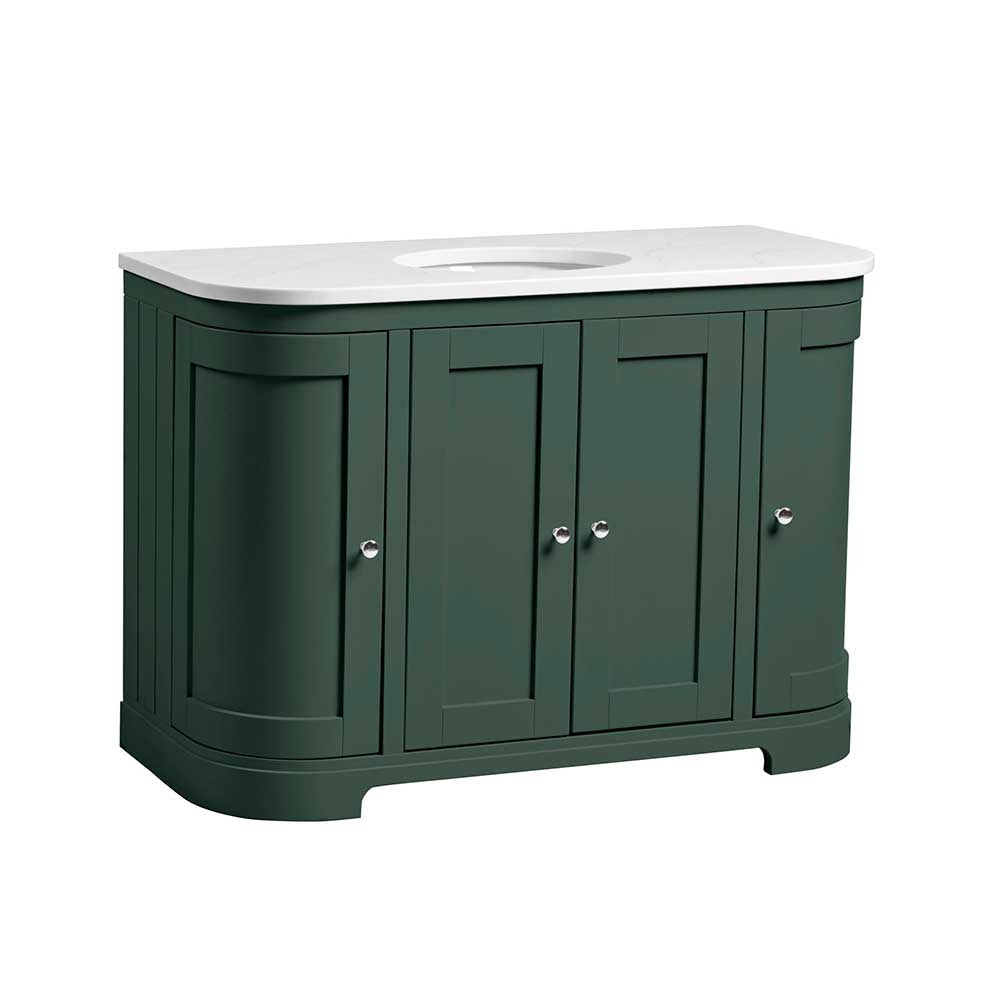 Lansdown Single 1200mm Curved Worktop Unit