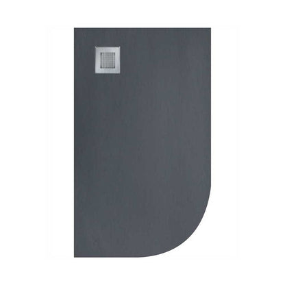 SLATE Left Hand Offset Quadrant Shower Tray & Waste