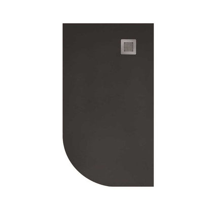 SLATE Right Hand Offset Quadrant Shower Tray & Waste