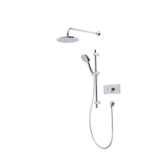Axiom Dual Function Push Button Concealed Shower System with Riser Kit