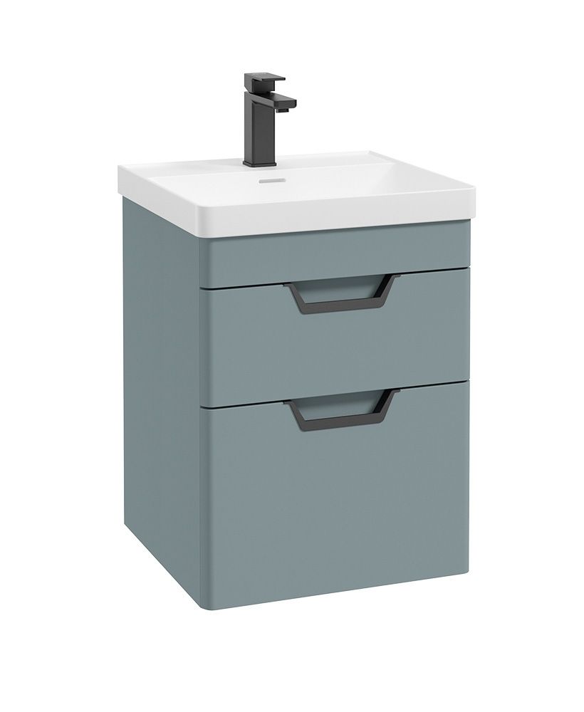FREYA Wall Hung Two Drawer Vanity Unit & Basin