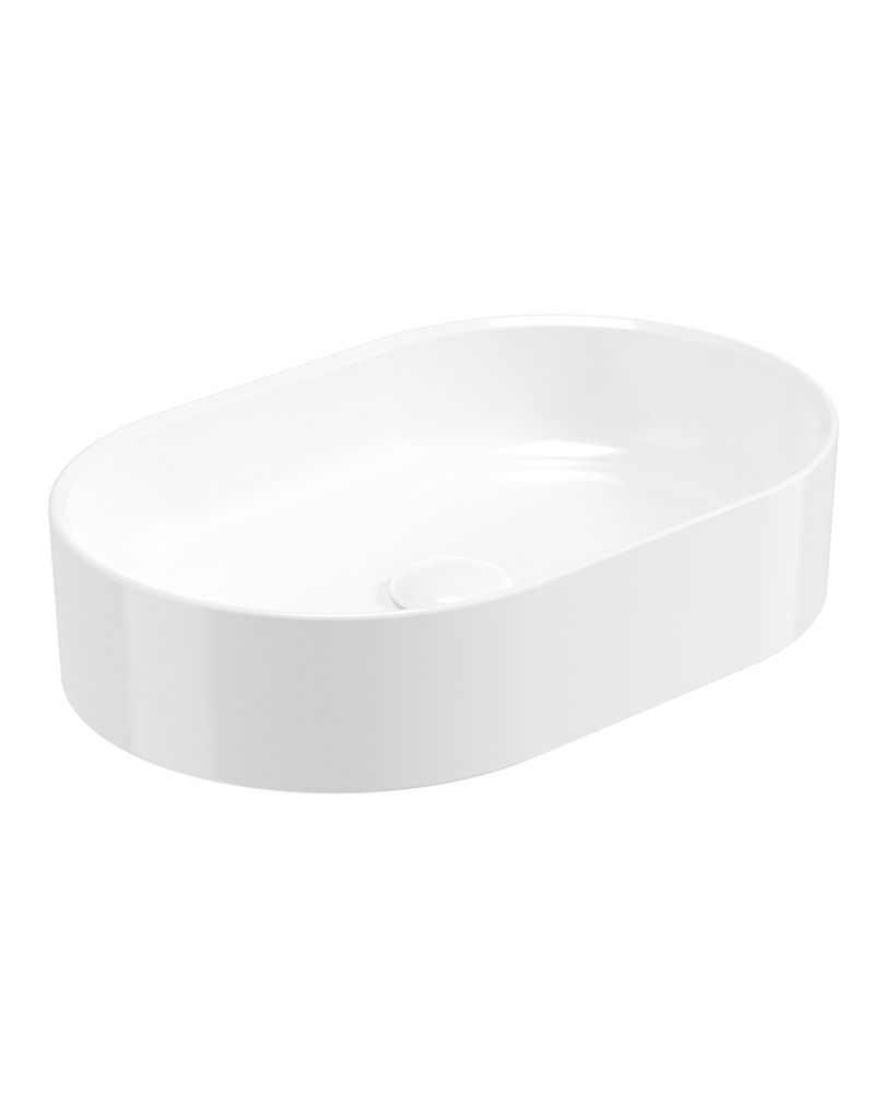 LIVING Oval Countertop Wash Basin & Matching Waste