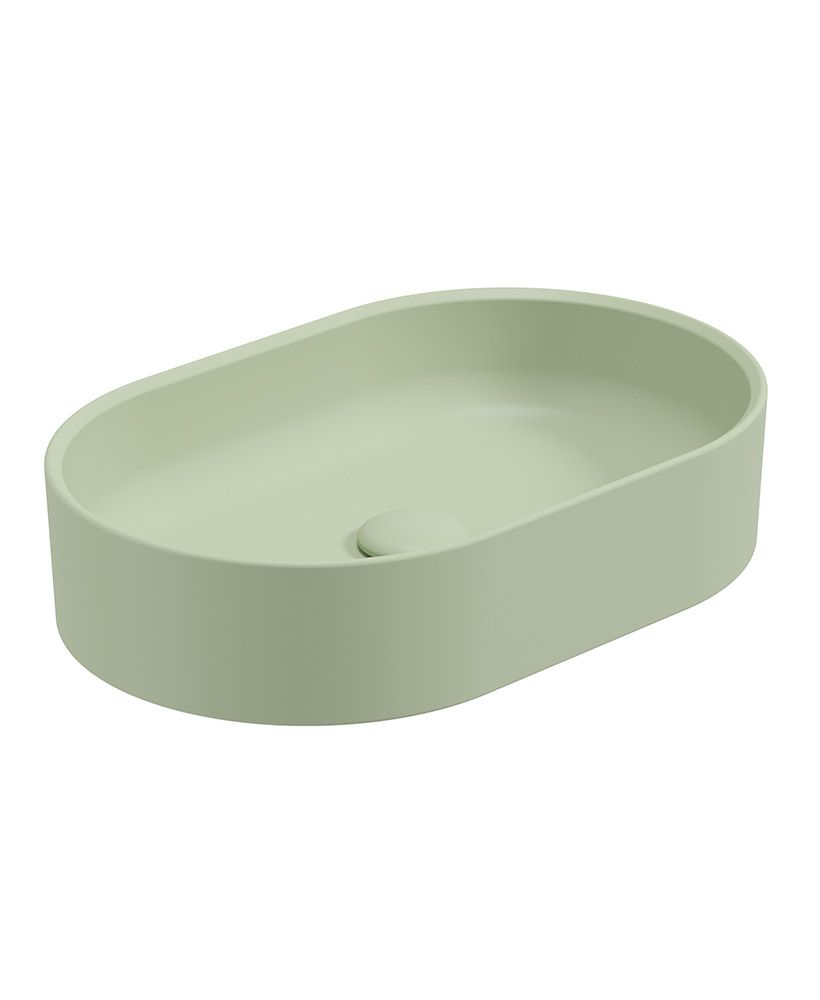 LIVING Oval Countertop Wash Basin & Matching Waste