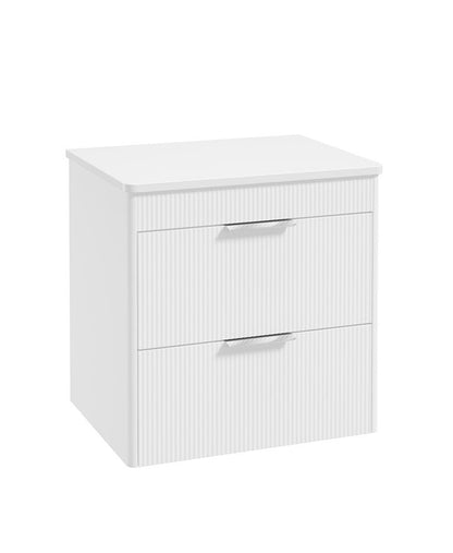 REED Wall Hung Two Drawer Countertop Vanity Unit