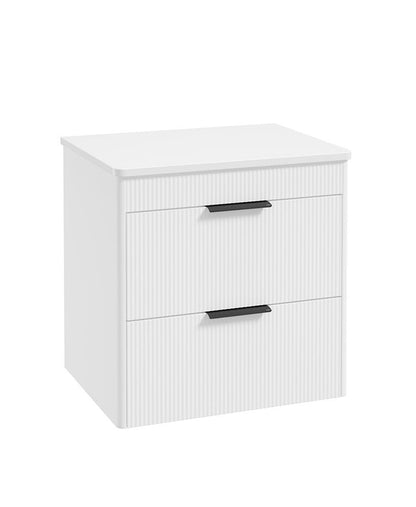 REED Wall Hung Two Drawer Countertop Vanity Unit