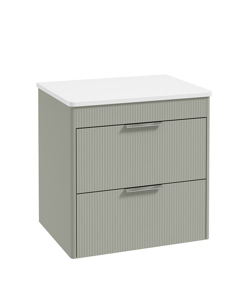 REED Wall Hung Two Drawer Countertop Vanity Unit