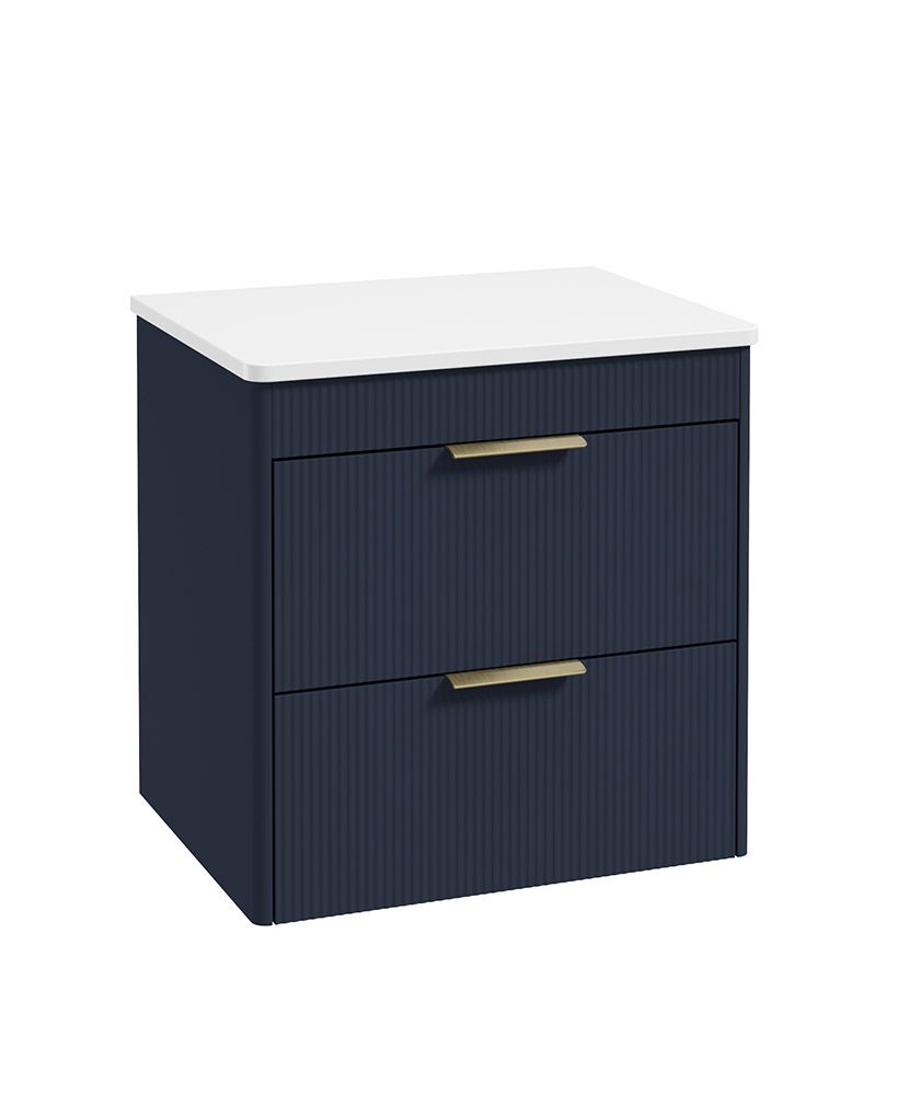 REED Wall Hung Two Drawer Countertop Vanity Unit