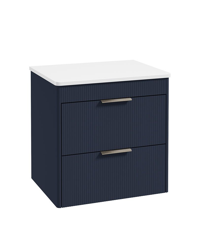REED Wall Hung Two Drawer Countertop Vanity Unit