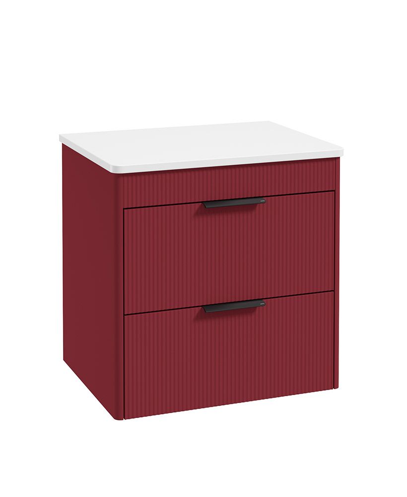 REED Wall Hung Two Drawer Countertop Vanity Unit