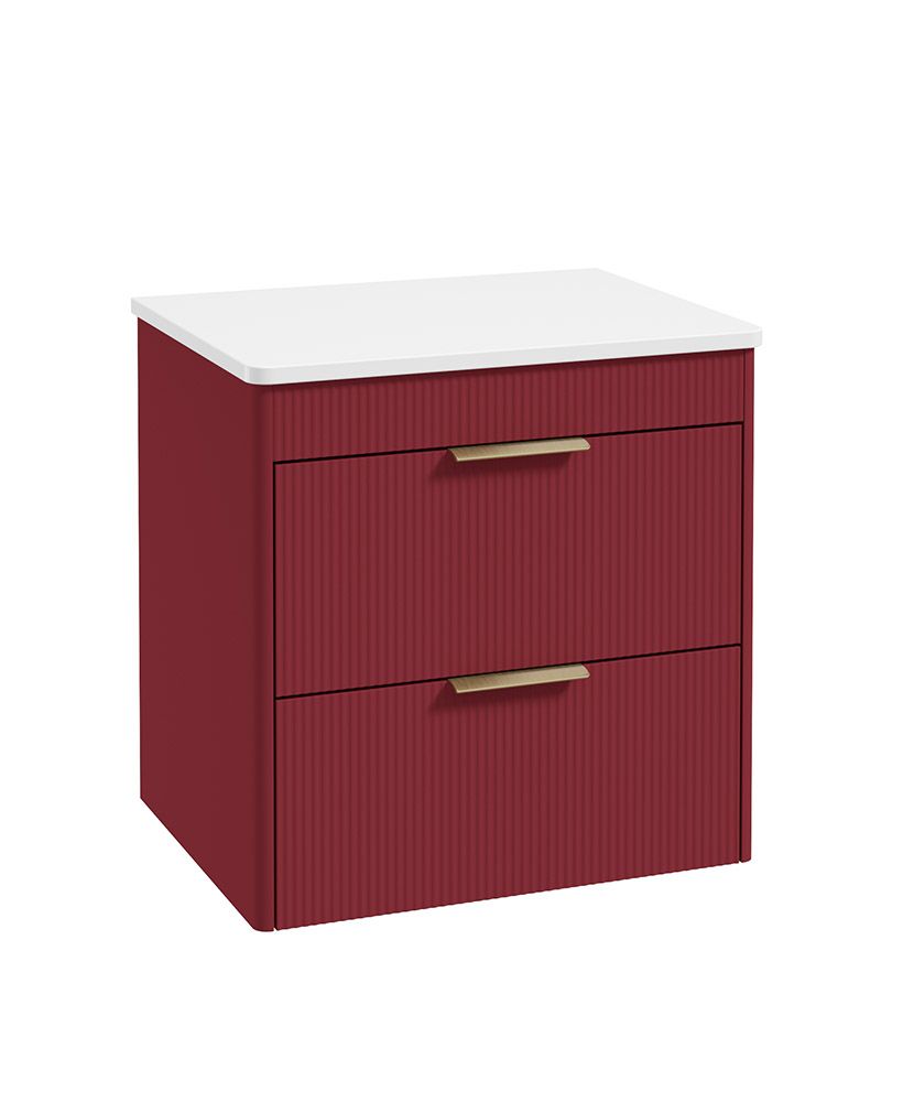 REED Wall Hung Two Drawer Countertop Vanity Unit
