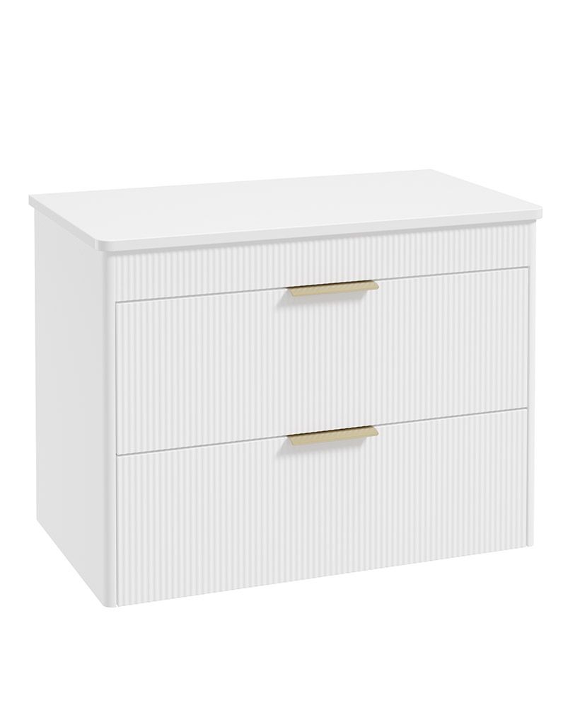 REED Wall Hung Two Drawer Countertop Vanity Unit