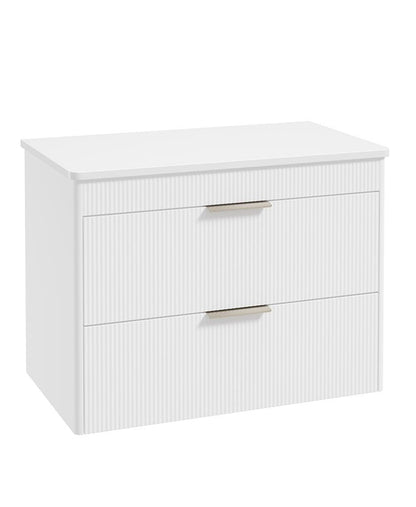 REED Wall Hung Two Drawer Countertop Vanity Unit