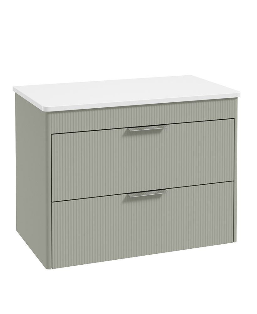 REED Wall Hung Two Drawer Countertop Vanity Unit