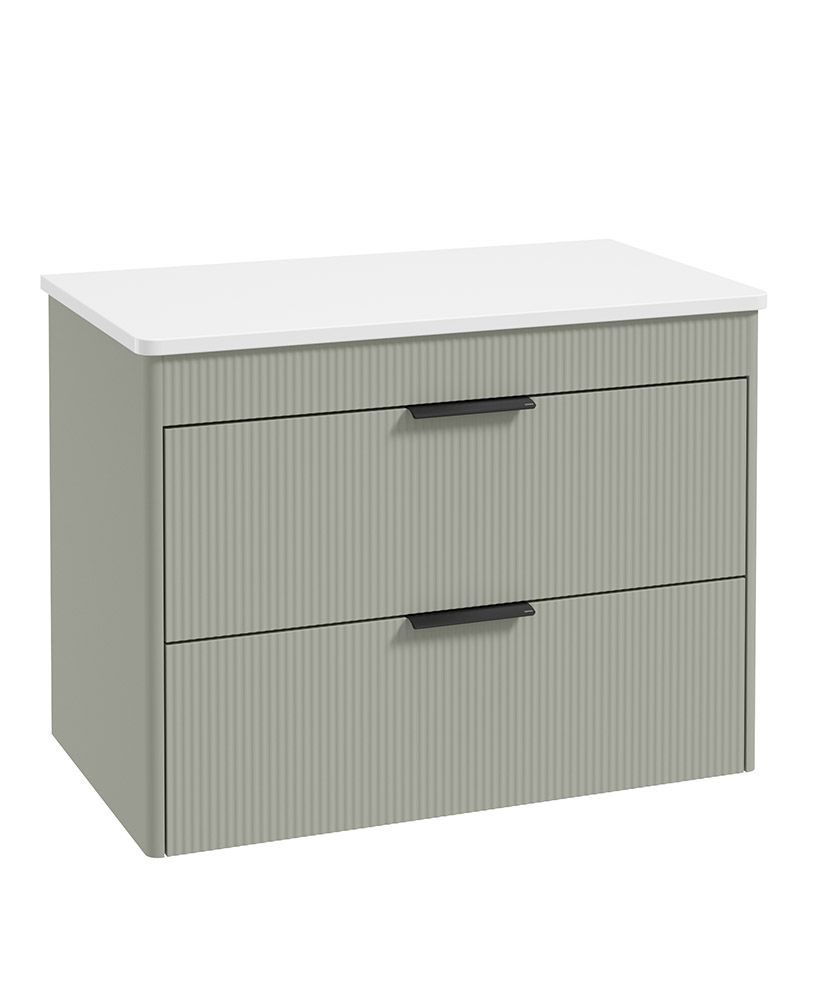 REED Wall Hung Two Drawer Countertop Vanity Unit
