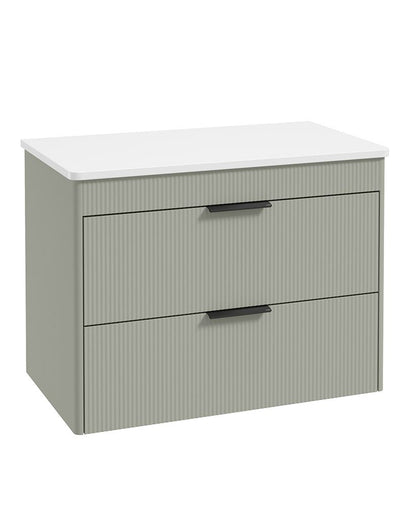 REED Wall Hung Two Drawer Countertop Vanity Unit
