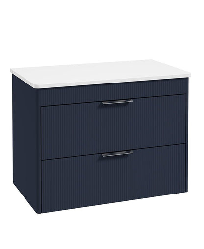 REED Wall Hung Two Drawer Countertop Vanity Unit