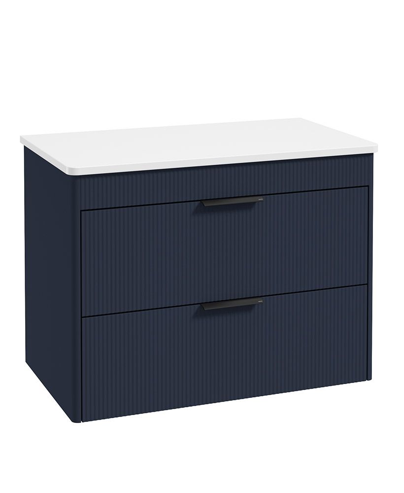 REED Wall Hung Two Drawer Countertop Vanity Unit