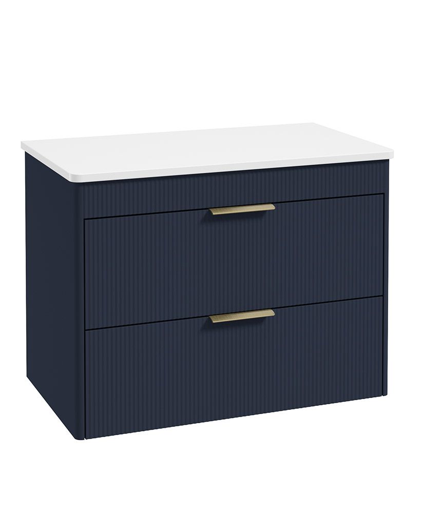 REED Wall Hung Two Drawer Countertop Vanity Unit