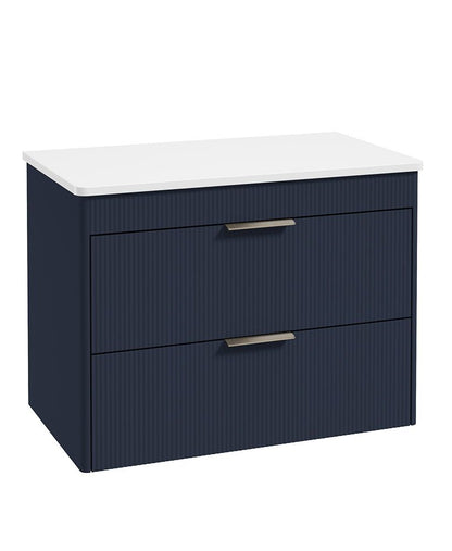 REED Wall Hung Two Drawer Countertop Vanity Unit