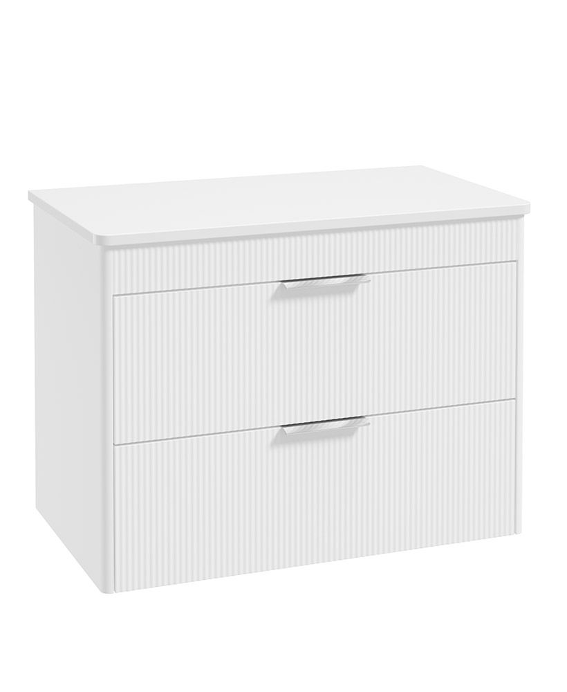 REED Wall Hung Two Drawer Countertop Vanity Unit