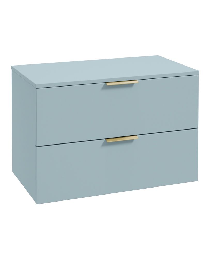 STOCKHOLM Wall Hung Two Drawer Countertop Vanity Unit